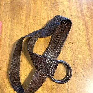 Double ring build adjustable dark brown fold leather gorgeous!